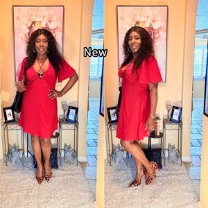 SHEIN Vibrant Red Mini Dress